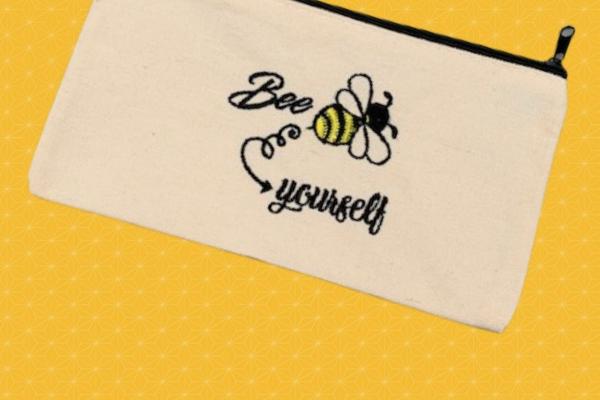 Bee Yourself Zippered Bag picture