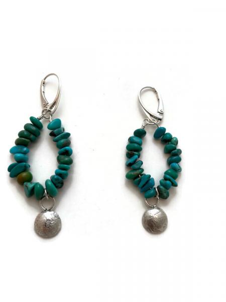 Turquoise hoops