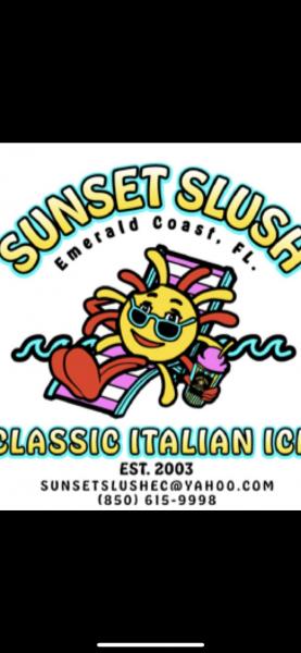 Sunset Slush Emerald Coast Italian Ice