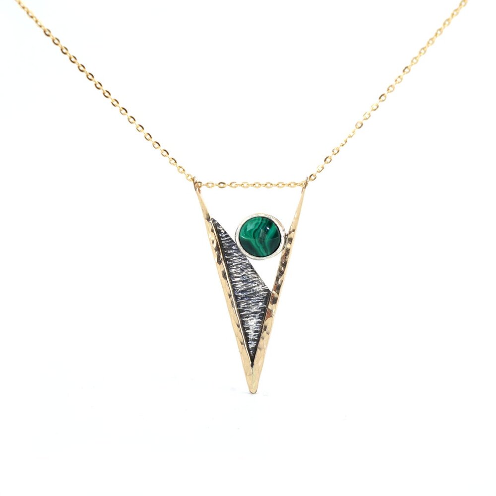 Malachite Spike Necklace picture