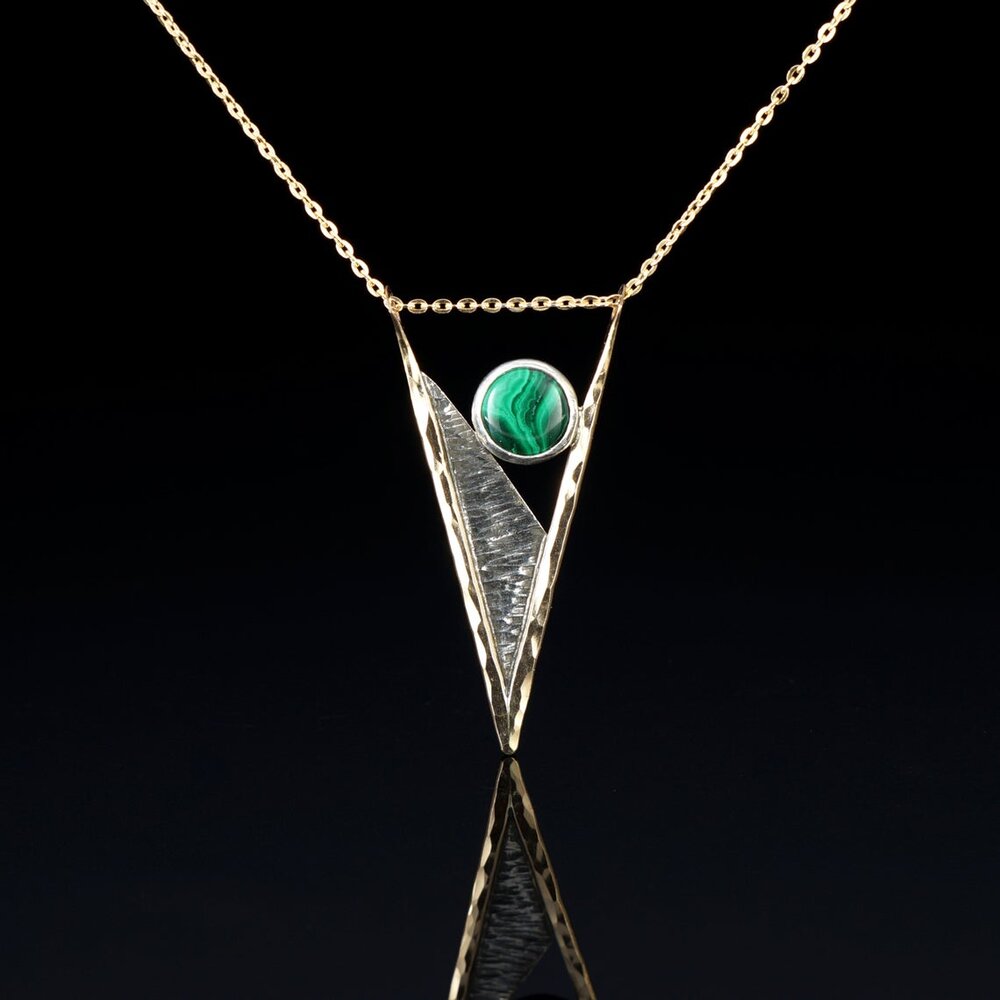 Malachite Spike Necklace picture