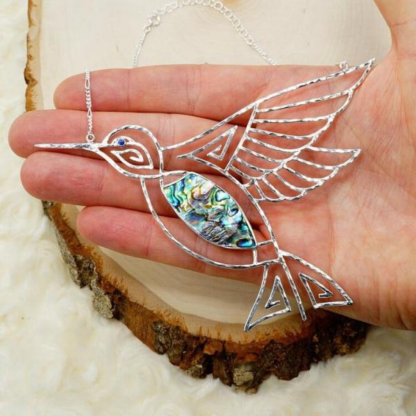 Abalone Hummingbird Necklace picture