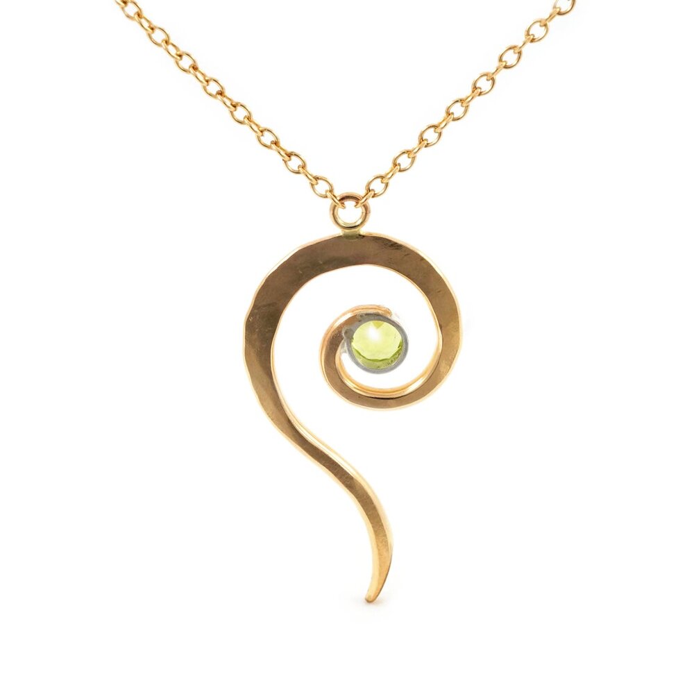 Peridot Spiral Necklace picture