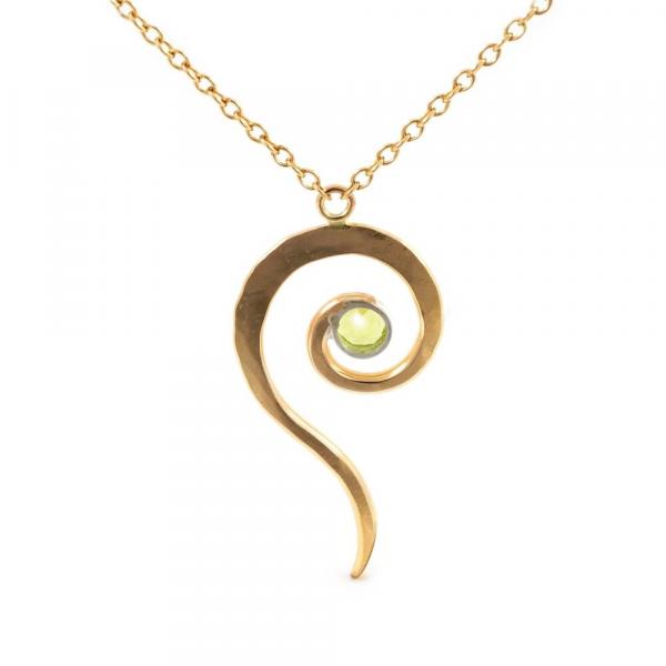 Peridot Spiral Necklace picture