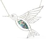 Abalone Hummingbird Necklace