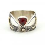 Diamond and Garnet Ring