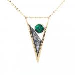 Malachite Spike Necklace