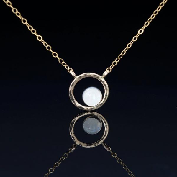 Moonstone Circle Necklace picture