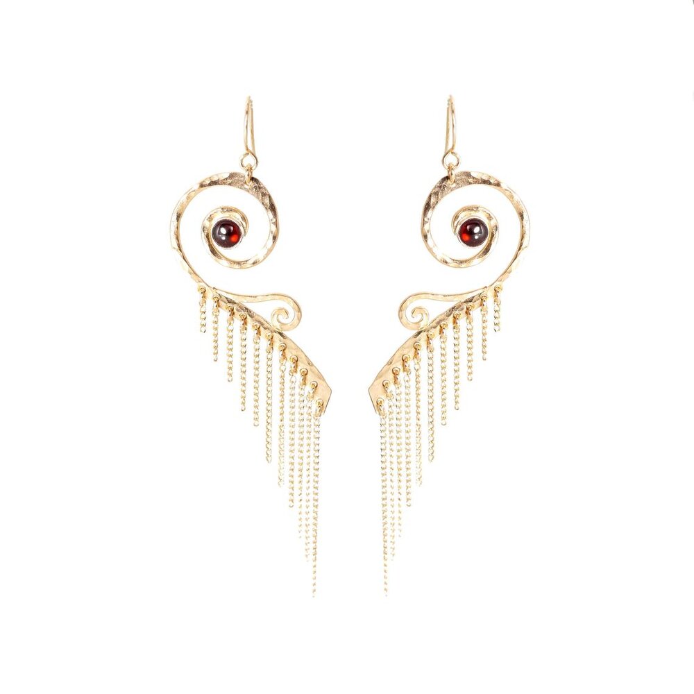 Garnet Flame Earrings picture