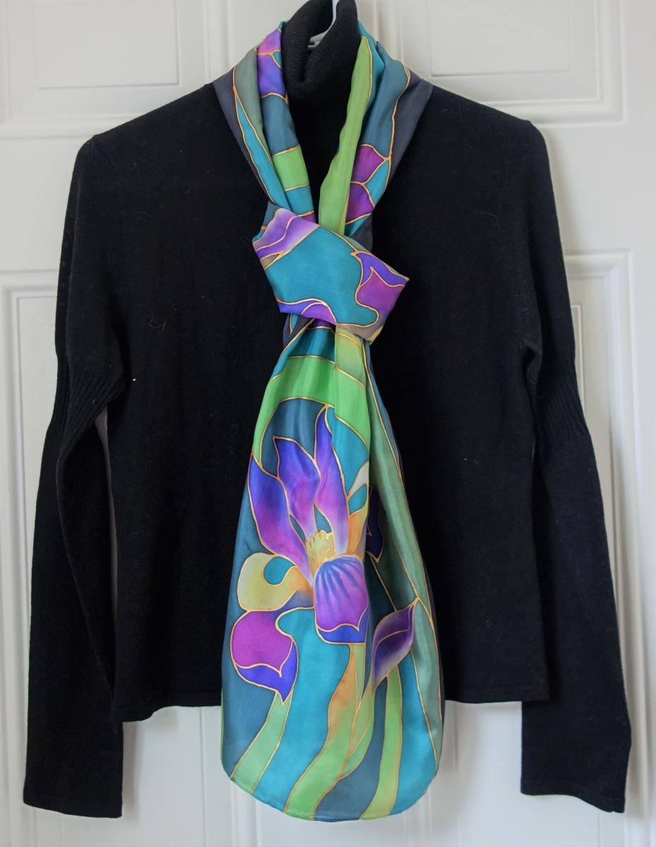Silk Scarf -  Blooms of Wisdom picture