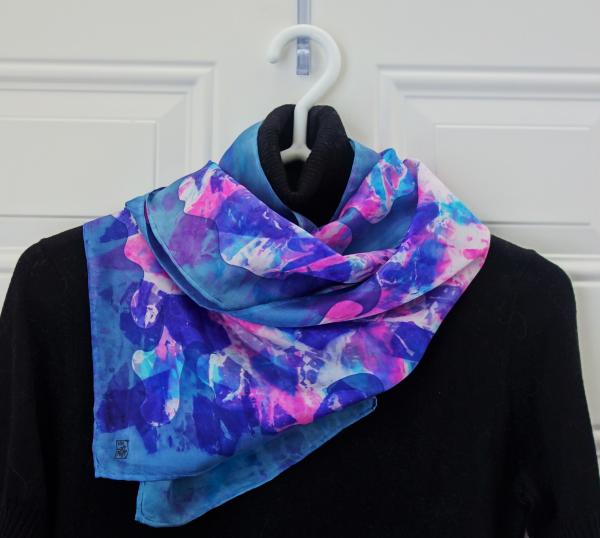 Silk Scarf -  Waves picture