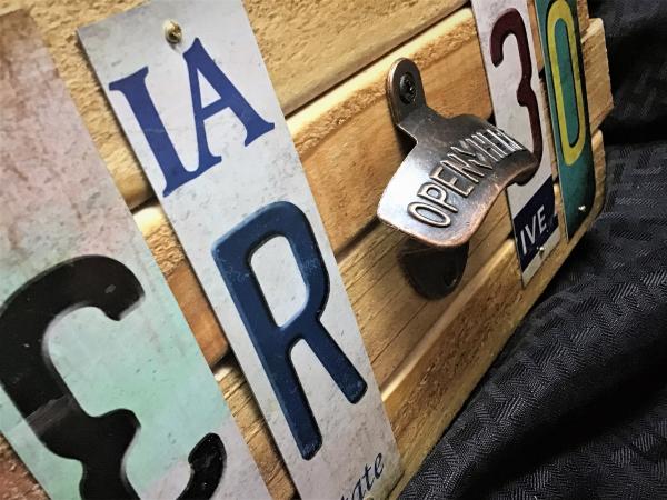 Beer 30 Cut License Plate Strip Sign picture