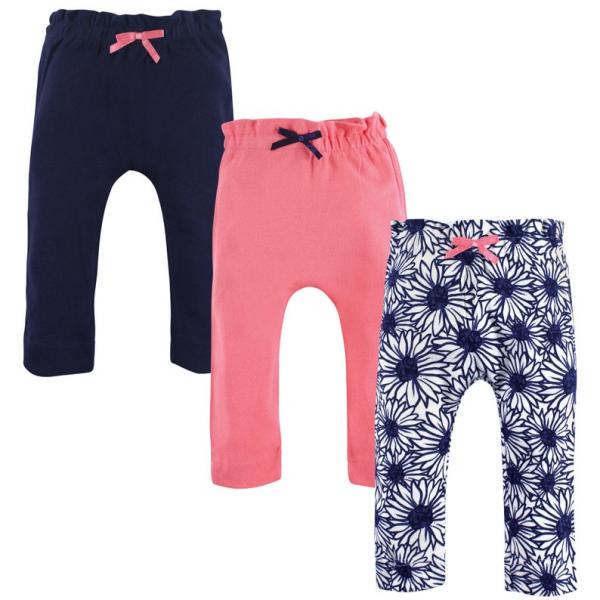 Organic Cotton Daisy Pants, 3-PACK