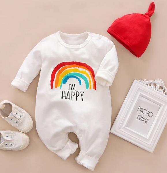 Rainbow Jumpsuit with Hat