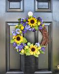 Vibrant Sunflower Wreath