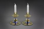 Sail Away Shabbat Candlesticks