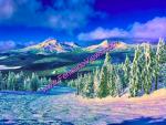 Mt. Bachelor's Winter Views of the Three Sisters and Broken Top Mountain