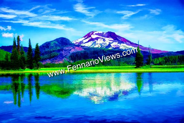 South Sister from Sparks Lake picture