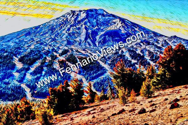 Mt. Bachelor from Tumalo Mountain picture