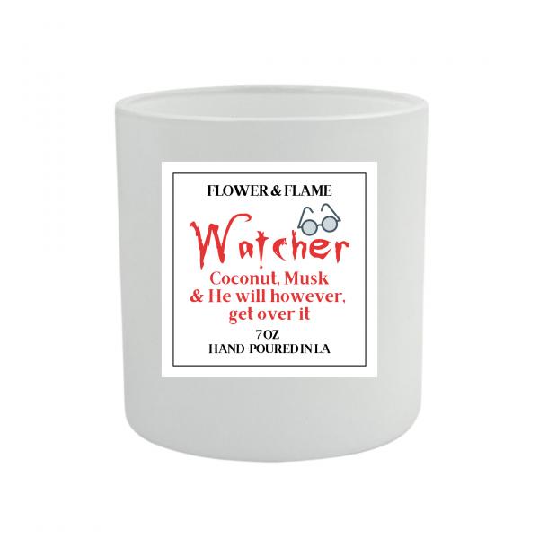 Watcher Soy Candle 7 oz Black Lid