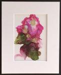 Alcohol Ink Rose Painting on Yupo Paper Unframed in 8″x10″ Matt and protected with plastic sleeve.