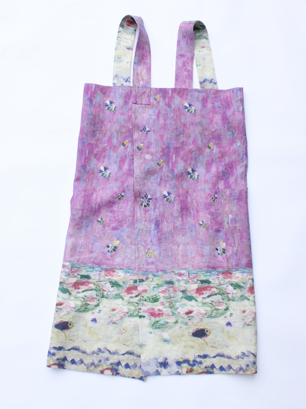 Linen cross back apron Gustav Klimt Mada Primavesi picture