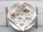 Linen napkins  Forest Friends Mushroom Collection Set of Two
