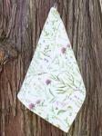 Linen Tea Towel Field of Herbs