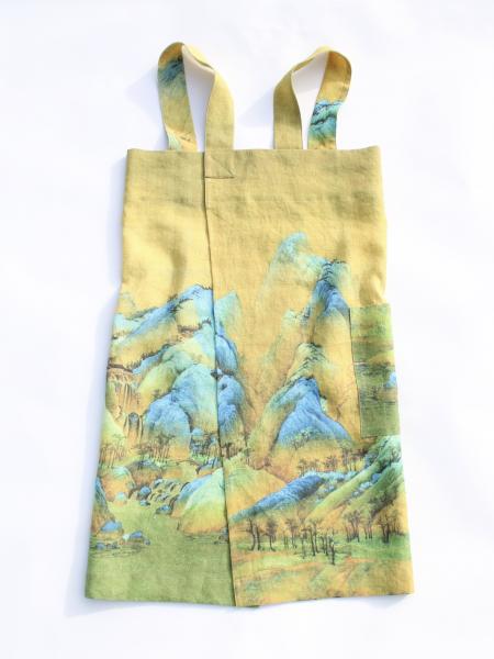 Linen cross back apron Wang Ximeng A Thousand Li of Rivers and Mountains picture