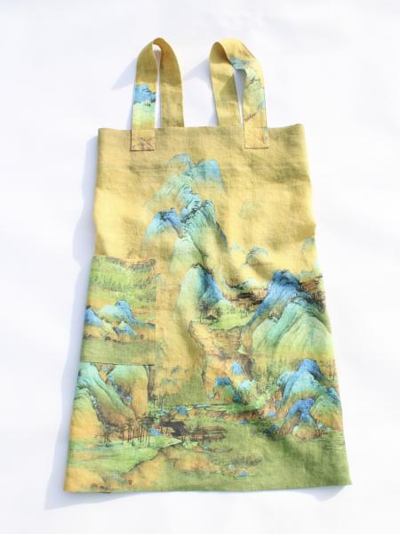 Linen cross back apron Wang Ximeng A Thousand Li of Rivers and Mountains