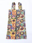 Linen cross back apron Kandinsky Color Study