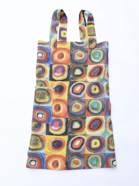 Linen cross back apron Kandinsky Color Study picture