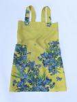 Linen cross back apron Vincent Van Gogh Irises