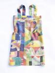 Linen cross back apron Paul Klee Burggarten