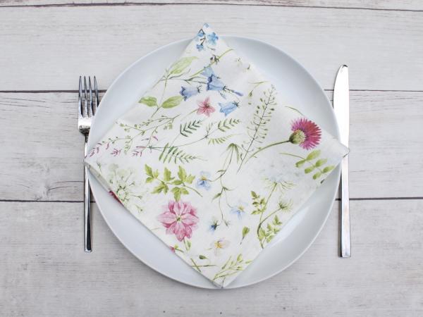 Linen napkins Wildflowers & Herbs Set of two