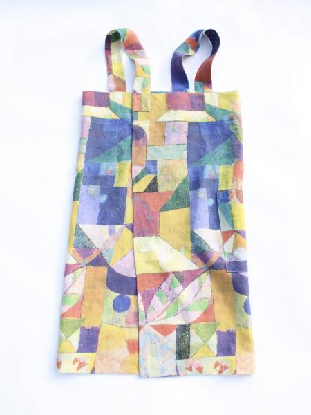 Linen cross back apron Paul Klee Burggarten picture