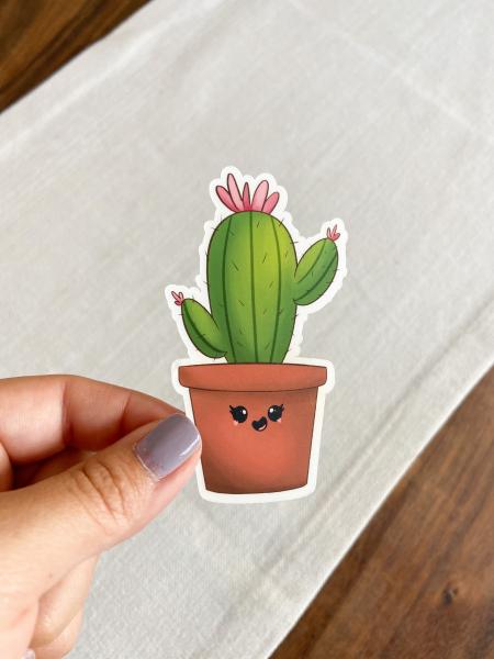 Kawaii Cactus Sticker picture