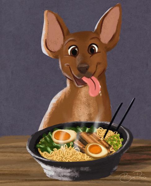 Art Print: Hungry Pup picture