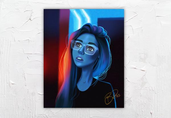 Art Print: Neon Girl