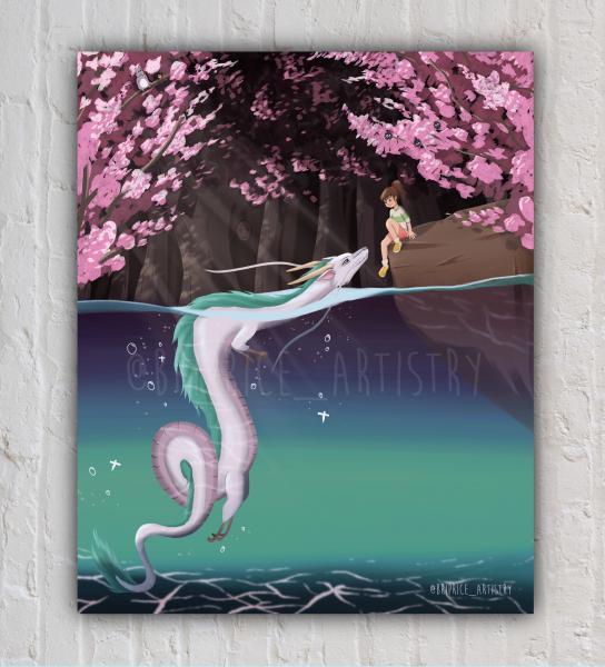 Art Print: Haku and Chihiro picture