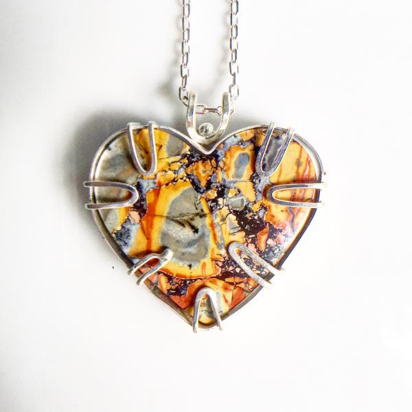 Sterling silver and Jasper Pendant picture