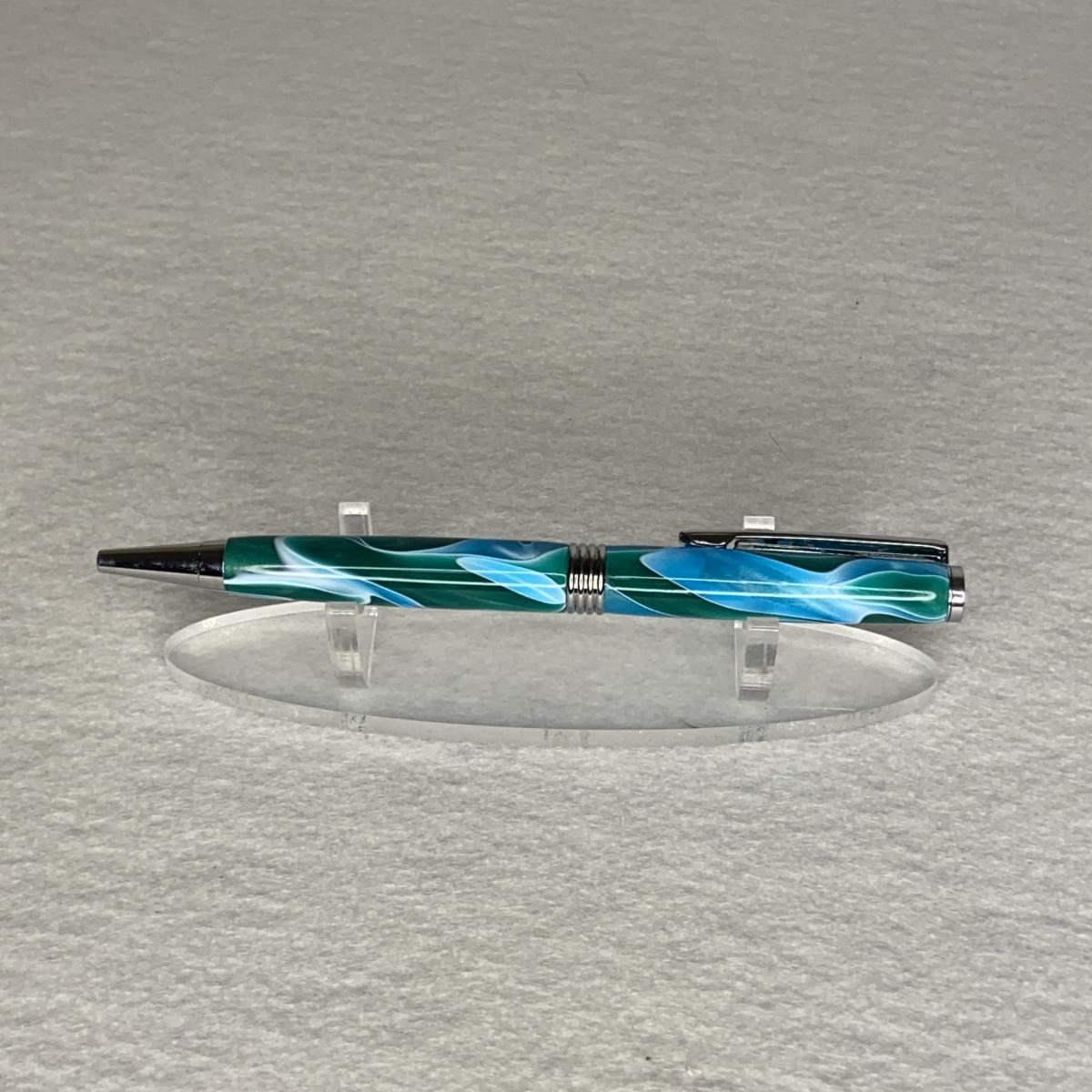 Beautiful acrylic hand-turned pen. picture