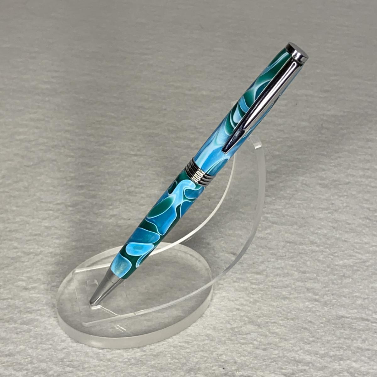 Beautiful acrylic hand-turned pen. picture