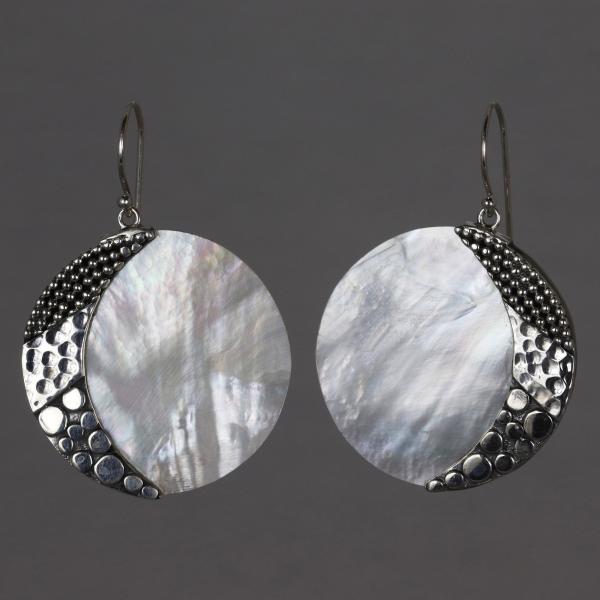 Sea Moon Earrings - Large picture