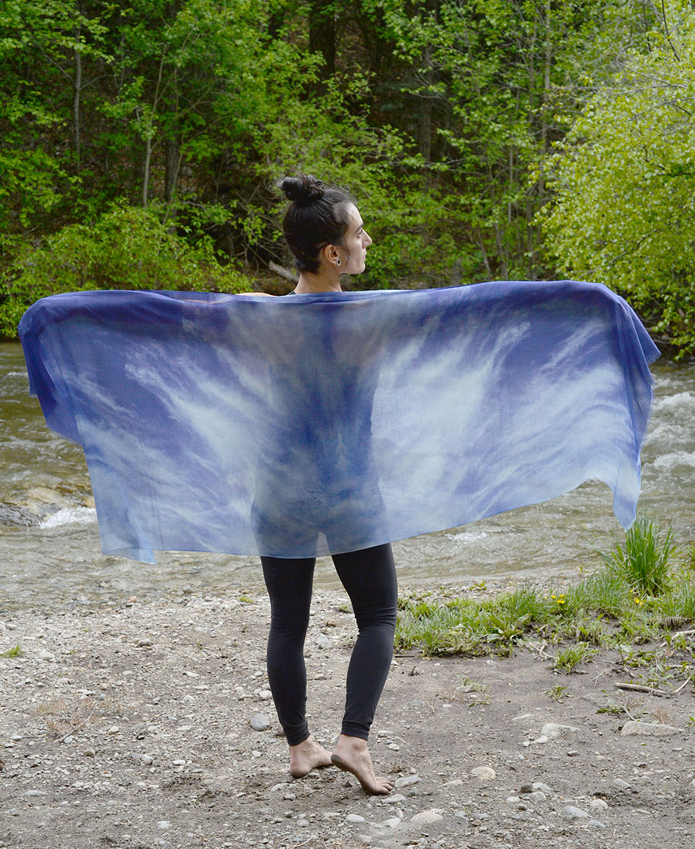 Gazelle Shawl Silver Cloud Wings picture
