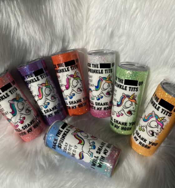 **ADULT** Angry Unicorn Thermal Tumblers