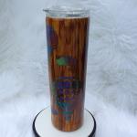 Wood Grain Hot Air Balloon Thermal Tumbler