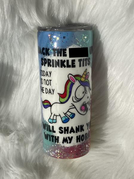 **ADULT** Angry Unicorn Thermal Tumblers picture
