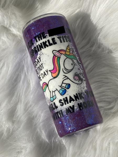 **ADULT** Angry Unicorn Thermal Tumblers picture