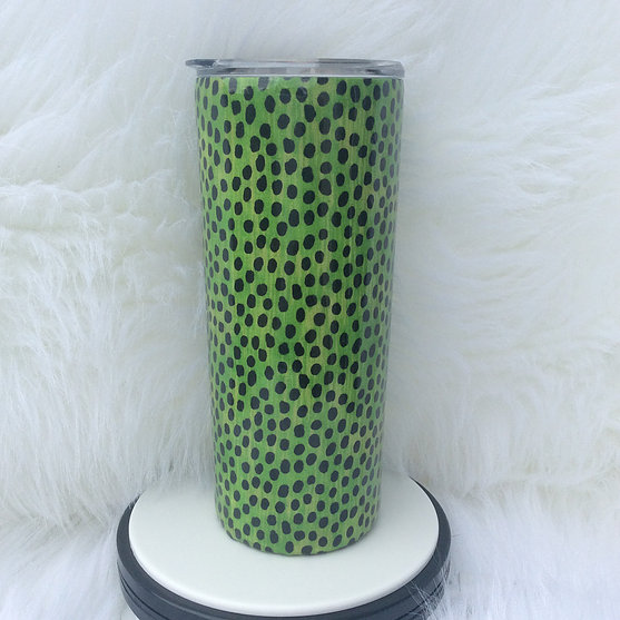 Lime Animal Print Thermal Tumbler picture